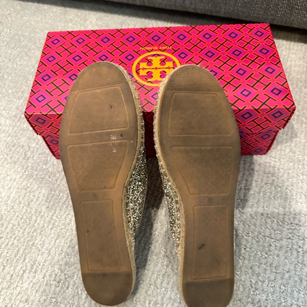 ✨Tory Burch Max Glitter Espadrille Slide 🥂 - Picture 6 of 8